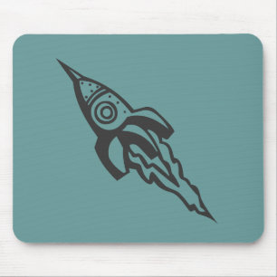 rocketship mousepad