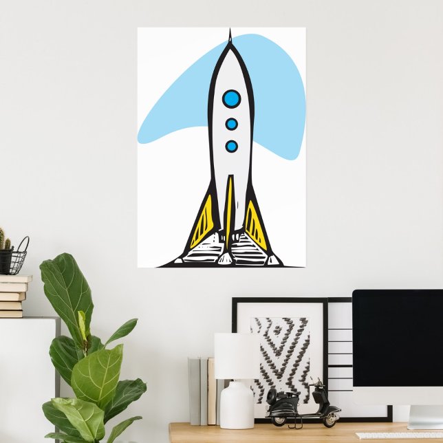 Rocketship Ready For Launch Poster (Creator Uploaded)