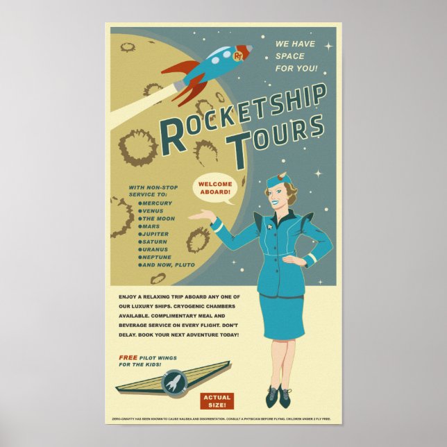 Rocketship Tours Poster (Front)