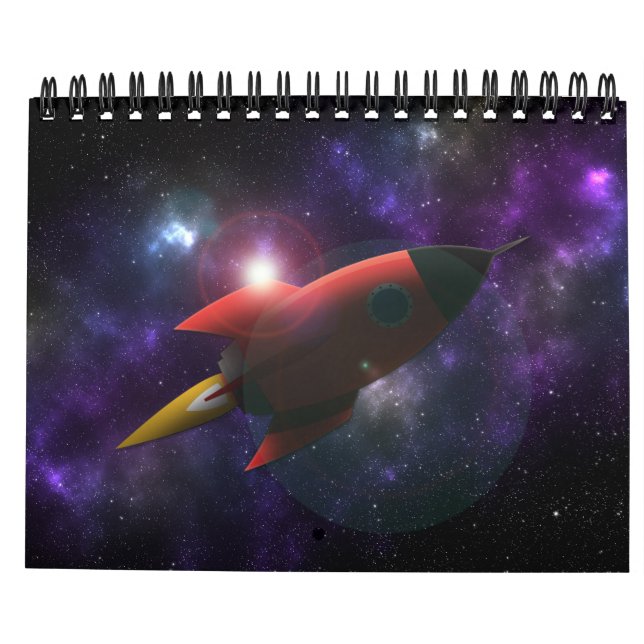 Rockey in space calendar (Back)