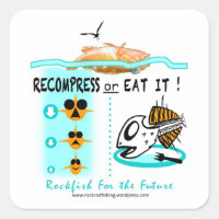 Rockfish fishing stickers, Recompress Or Eat It
