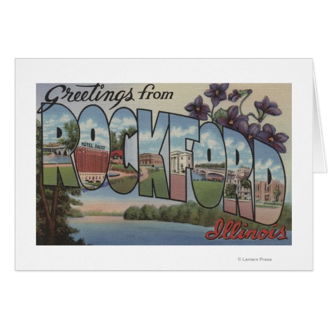 Rockford, Illinois - Large Letter Scenes (Front Horizontal)