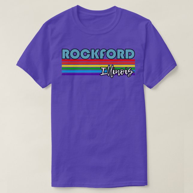 Rockford Illinois Pride  Rockford LGBT Gift LGBTQ  T-Shirt (Design Front)