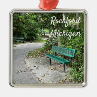Rockford Michigan White Pine Walking Trail Bench