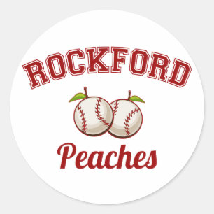 Rockford Peaches Classic Round Sticker