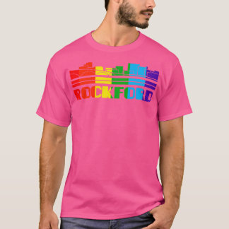 Rockford Pride Rockford LGBT Gift LGBTQ Supporter T-Shirt
