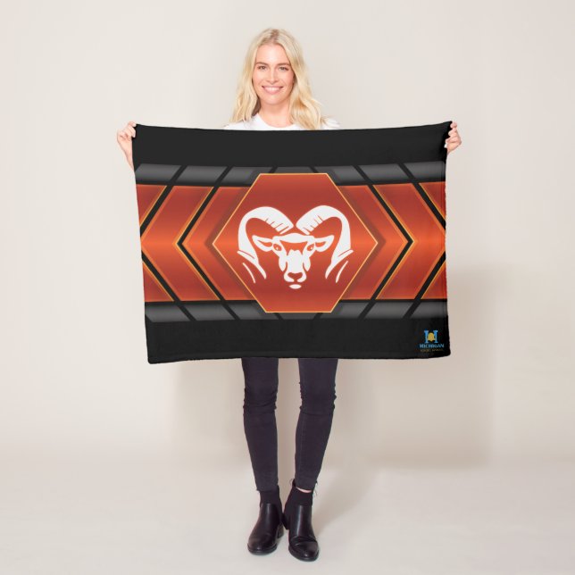 Rockford Rams #2 Fleece Blanket (In Situ)