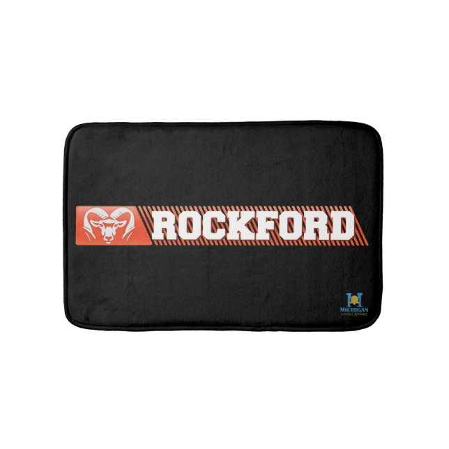 Rockford Rams #3 Bath Mat (Front)