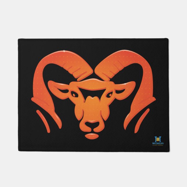 Rockford Rams #4 Doormat (Front)
