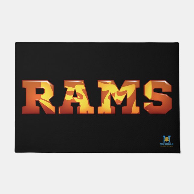Rockford Rams Doormat (Front)