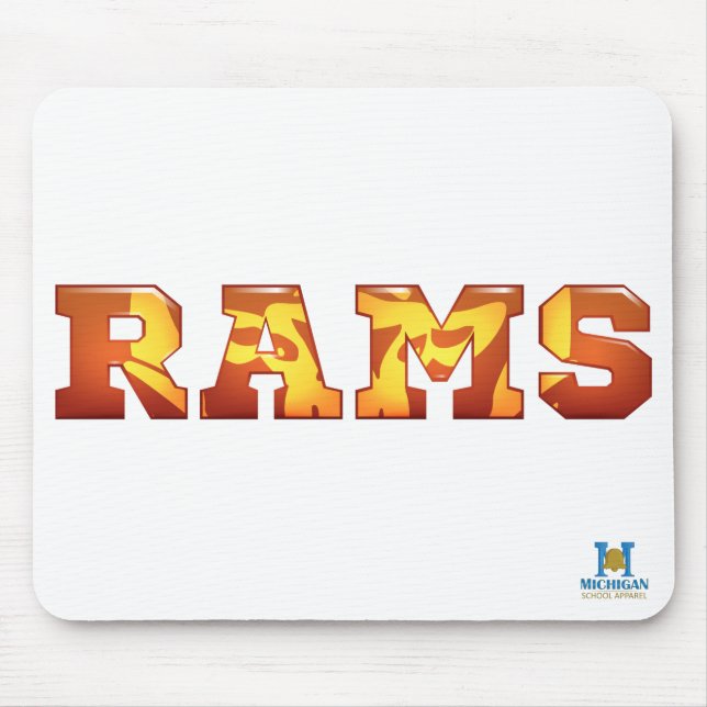 Rockford Rams Mouse Mat (Front)