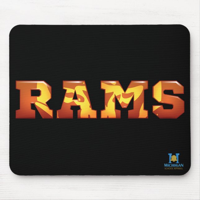 Rockford Rams Mouse Mat (Front)