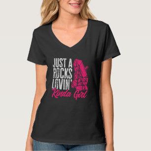 Rockhound Just A Rocks Lovin' Kinda Girl Rock Coll T-Shirt