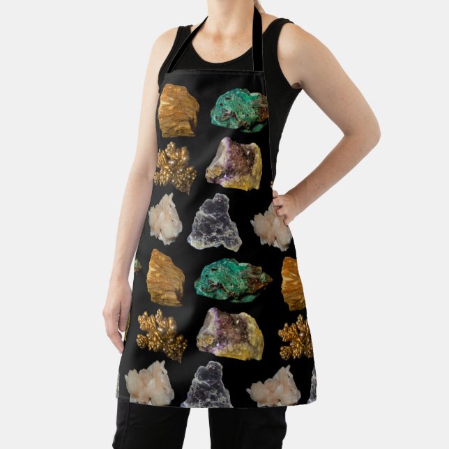Rockhound Minerals Nature Photography Pattern Apron (Insitu)
