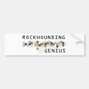 Rockhounding Genius Bumper Sticker