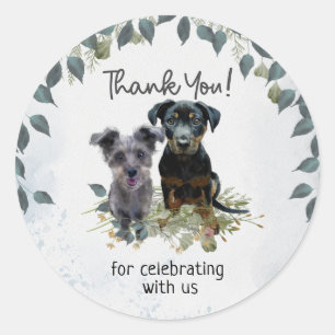 Rockie and Lyla Thank you  Classic Round Sticker