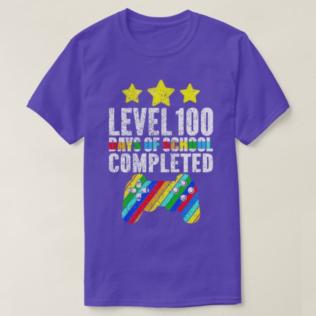 Rockin 100 Days Of School 8 T-Shirt (Design Front)