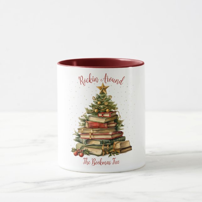 Rockin Around The Bookmas Tree Mug (Center)