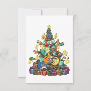 Rockin' Around The Christmas Tree - Electric Thank You Card