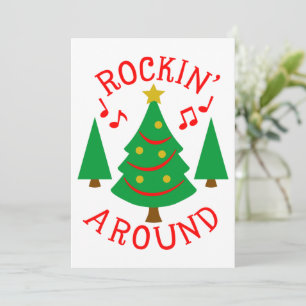 Rockin' Around the Christmas Tree Holiday Card