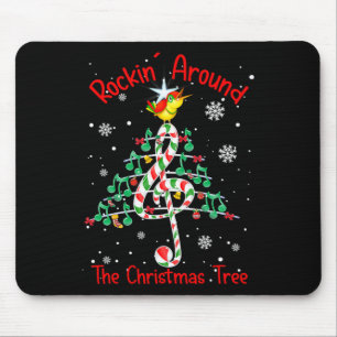 Rockin' Around The Christmas Tree Music Note Music Mouse Mat