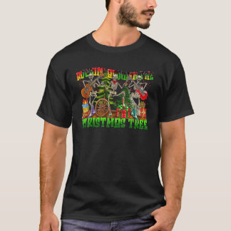 Rockin Around the Christmas Tree Skeleton Play Gui T-Shirt