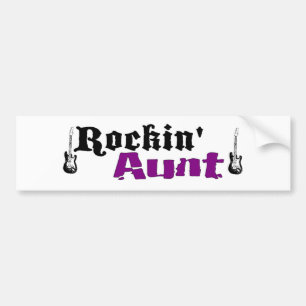 Rockin Aunt Bumper Sticker