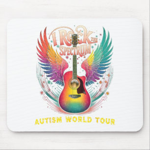 Rockin Autism World Tour I Rock The Spectrum Educa Mouse Mat