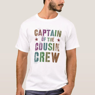 Rockin' CAPTAIN OF THE COUSIN CREW Funny Grandma G T-Shirt