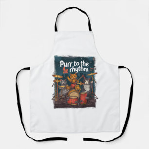 Rockin' Cat Band Apron