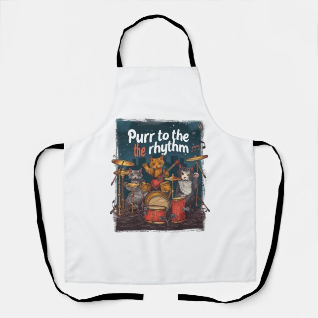 Rockin' Cat Band Apron (Front)