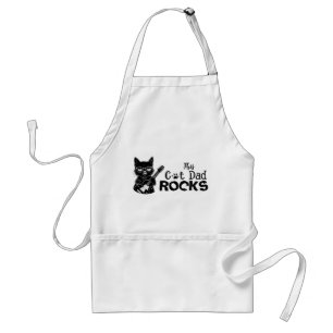 Rockin' Cat Dad Adult Apron