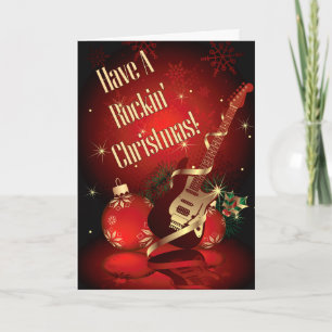Rockin' Christmas Holiday Card