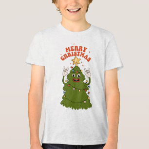 Rockin' Christmas Tree - A Festive Holiday Jam Tri-Blend Shirt