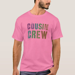 Rockin' COUSIN CREW Funny Pink Grammy Pawpaw Reedu T-Shirt