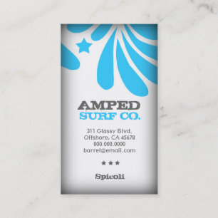 ROCKIN' FRESHTASTIC BLUE BUSINESS CARD