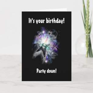 Rockin' Good Year ~ Electric Guitar Birthday Card
