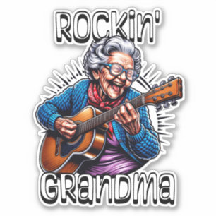 Rockin' Grandma Funny Comic