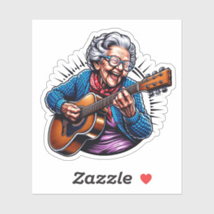 Rockin' Grandma Funny Comic 