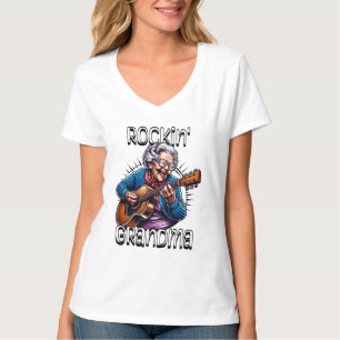 Rockin' Grandma Funny Comic  T-Shirt