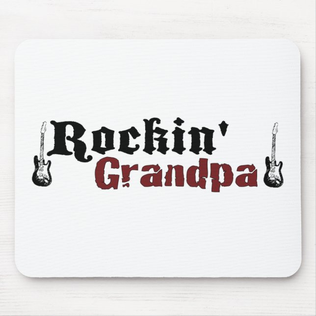 Rockin Grandpa Mouse Mat (Front)