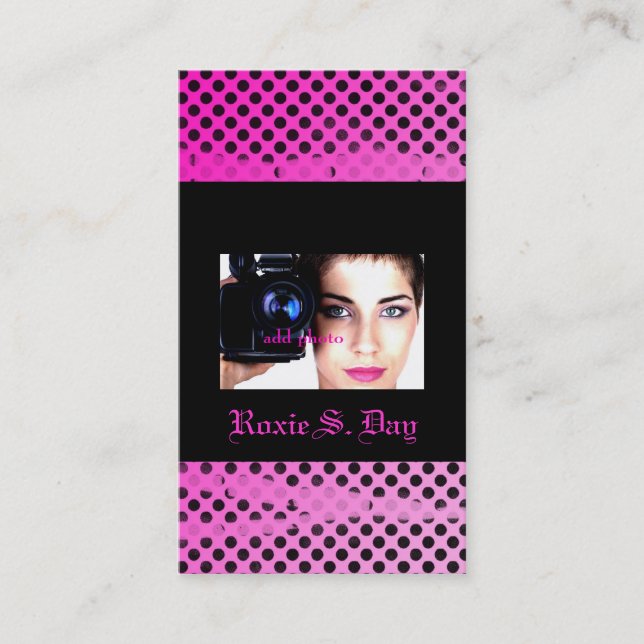 ROCKIN' GRUNGE ROCKSTAR BUSINESS CARD (Front)