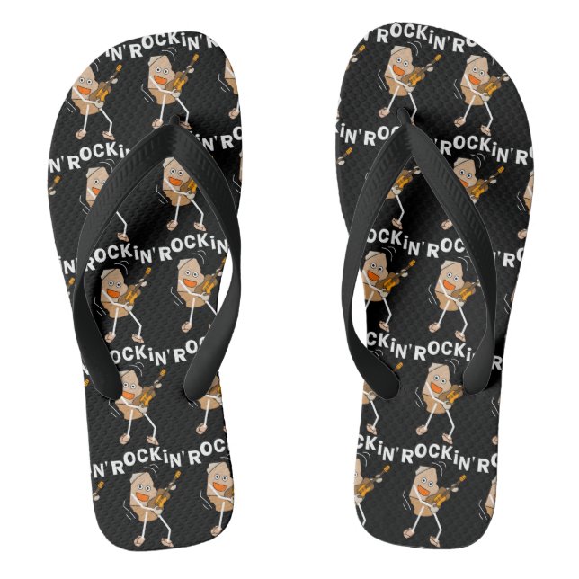 Rockin' Guitar Flip Flops (Footbed)