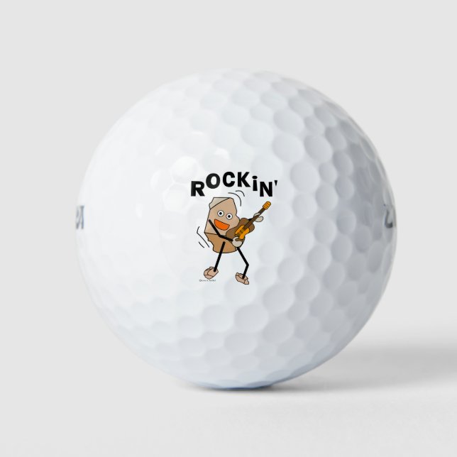 Rockin' Guitar Golf Balls (Front)