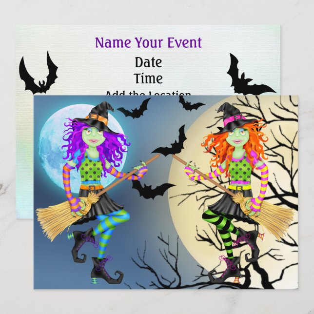 Rockin' Halloween Party Invitation (Front/Back)