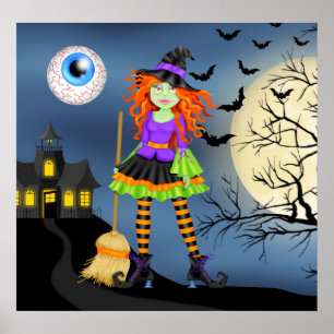Rockin' Halloween Witch - SRF Poster
