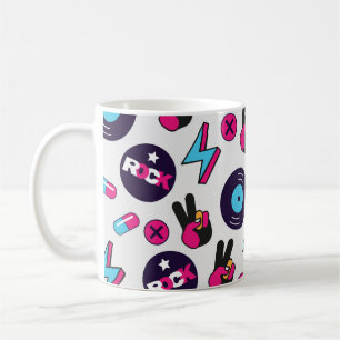Rockin' Hippie: Vinyl Vintage Pattern Coffee Mug