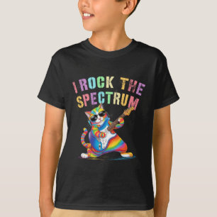 Rockin' I Rock The Spectrum Autism Mum Dad Motivat T-Shirt