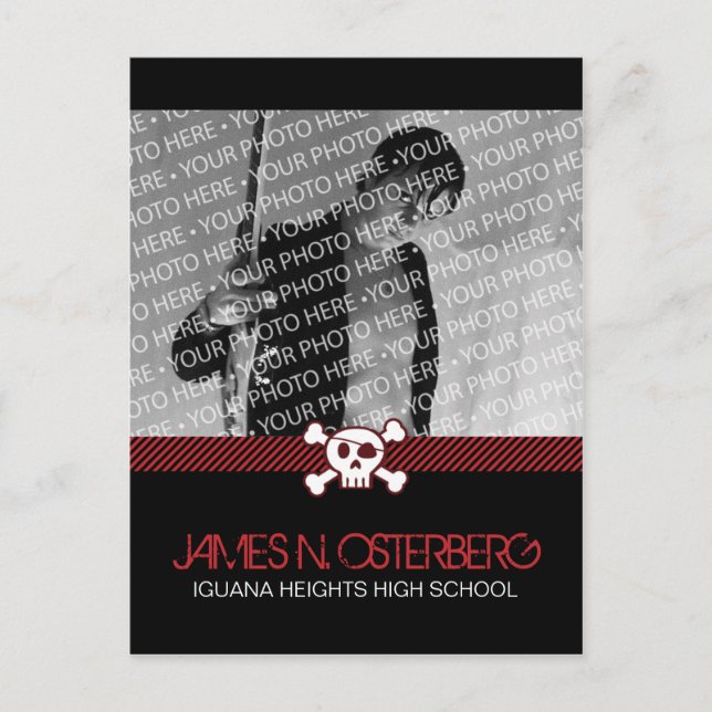 Rockin' Party Invitation Postcard (Front)