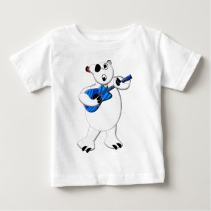 Rockin' Polar Bear with Guitar Baby T-Shirt